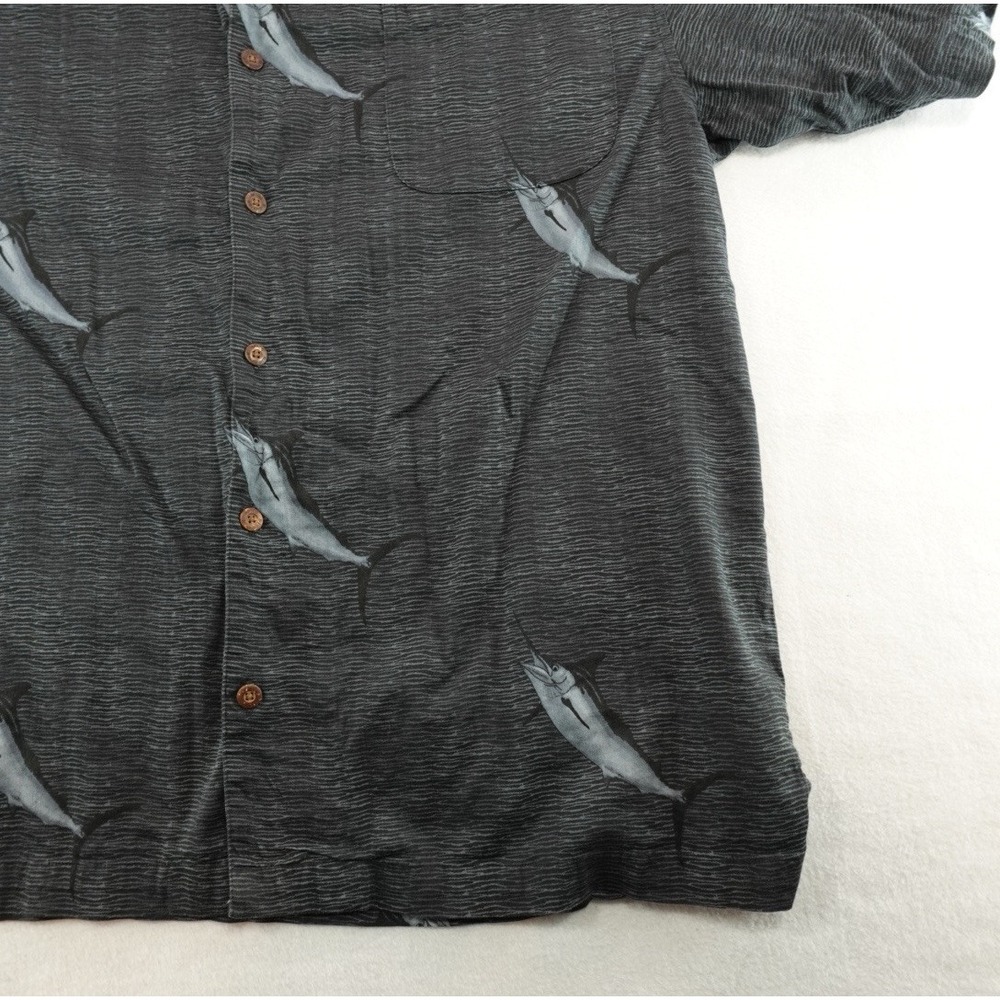 Vintage Bluewater AFTCO Shirt 2XL Sword Fish Hot Rod Hawaiian Short Sleeve - Picture 5 of 10